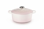 Cocotte Signature en fonte emaillee Ronde 24 cm SHELL PINK